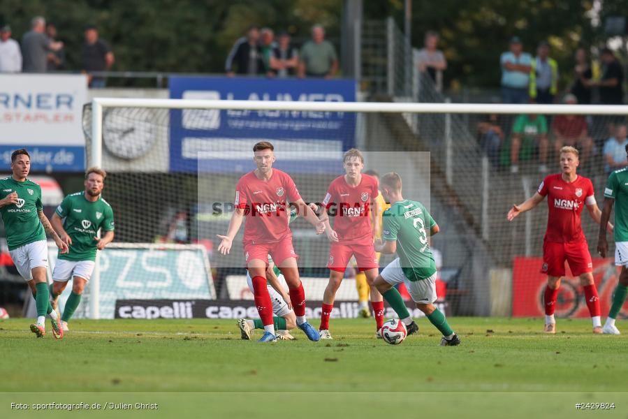 Willy-Sachs-Stadion, Schweinfurt, 20.08.2024, sport, action, BFV, Fussball, Toto-Pokal, BFV-Verbandspokal, AUB, FCS, TSV Aubstadt, 1. FC Schweinfurt 1905 - Bild-ID: 2429824