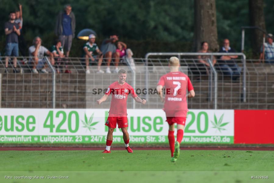 Willy-Sachs-Stadion, Schweinfurt, 20.08.2024, sport, action, BFV, Fussball, Toto-Pokal, BFV-Verbandspokal, AUB, FCS, TSV Aubstadt, 1. FC Schweinfurt 1905 - Bild-ID: 2429838