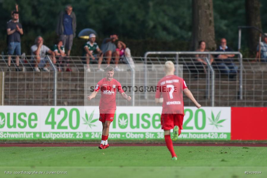 Willy-Sachs-Stadion, Schweinfurt, 20.08.2024, sport, action, BFV, Fussball, Toto-Pokal, BFV-Verbandspokal, AUB, FCS, TSV Aubstadt, 1. FC Schweinfurt 1905 - Bild-ID: 2429839