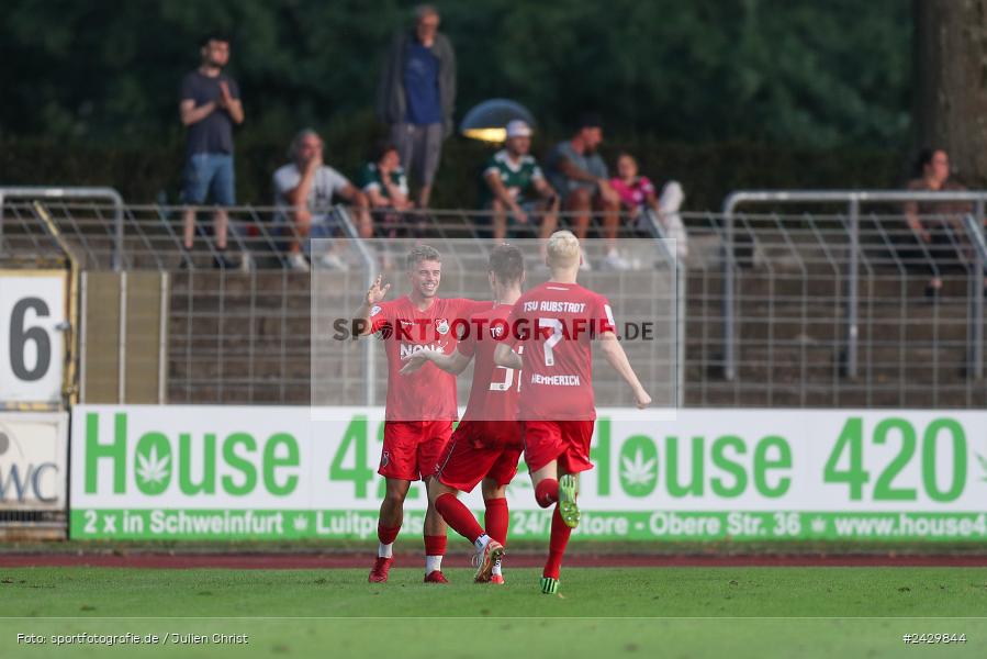Willy-Sachs-Stadion, Schweinfurt, 20.08.2024, sport, action, BFV, Fussball, Toto-Pokal, BFV-Verbandspokal, AUB, FCS, TSV Aubstadt, 1. FC Schweinfurt 1905 - Bild-ID: 2429844