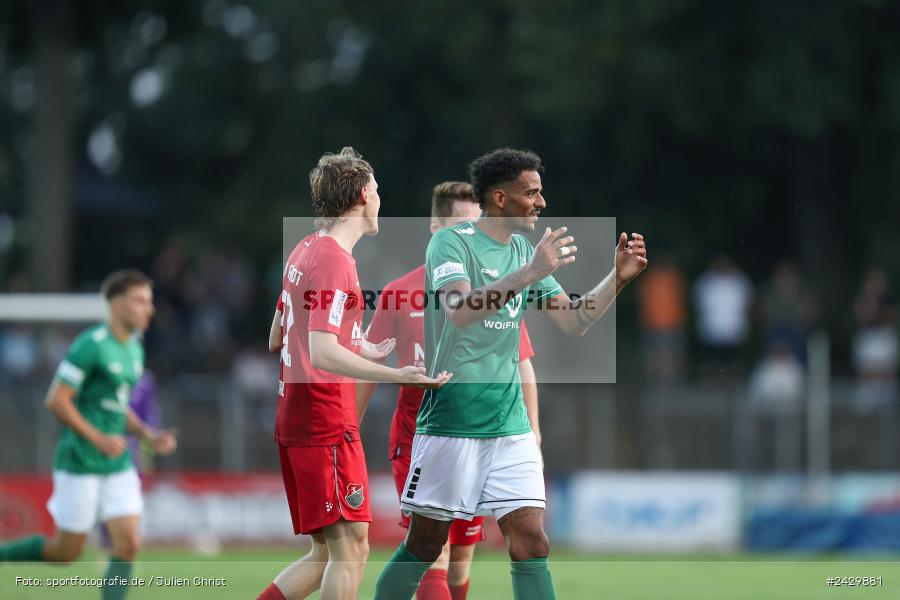 Willy-Sachs-Stadion, Schweinfurt, 20.08.2024, sport, action, BFV, Fussball, Toto-Pokal, BFV-Verbandspokal, AUB, FCS, TSV Aubstadt, 1. FC Schweinfurt 1905 - Bild-ID: 2429881 Willy-Sachs-Stadion, Schweinfurt, 20.08.2024, sport, action, BFV, Fussball, Toto-Pokal, BFV-Verbandspokal, AUB, FCS, TSV Aubstadt, 1. FC Schweinfurt 1905 - Bild-ID: 2429881
