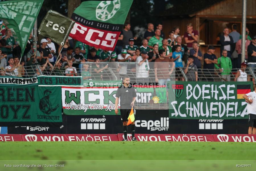Willy-Sachs-Stadion, Schweinfurt, 20.08.2024, sport, action, BFV, Fussball, Toto-Pokal, BFV-Verbandspokal, AUB, FCS, TSV Aubstadt, 1. FC Schweinfurt 1905 - Bild-ID: 2429911