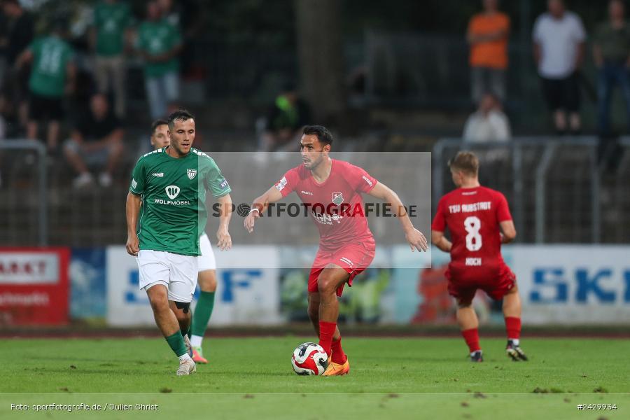 Willy-Sachs-Stadion, Schweinfurt, 20.08.2024, sport, action, BFV, Fussball, Toto-Pokal, BFV-Verbandspokal, AUB, FCS, TSV Aubstadt, 1. FC Schweinfurt 1905 - Bild-ID: 2429934
