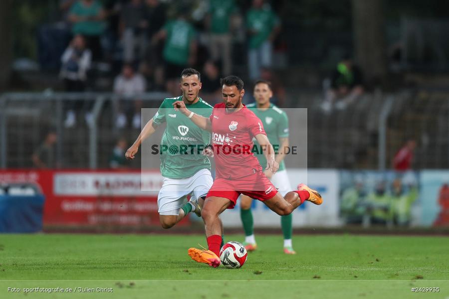 Willy-Sachs-Stadion, Schweinfurt, 20.08.2024, sport, action, BFV, Fussball, Toto-Pokal, BFV-Verbandspokal, AUB, FCS, TSV Aubstadt, 1. FC Schweinfurt 1905 - Bild-ID: 2429935