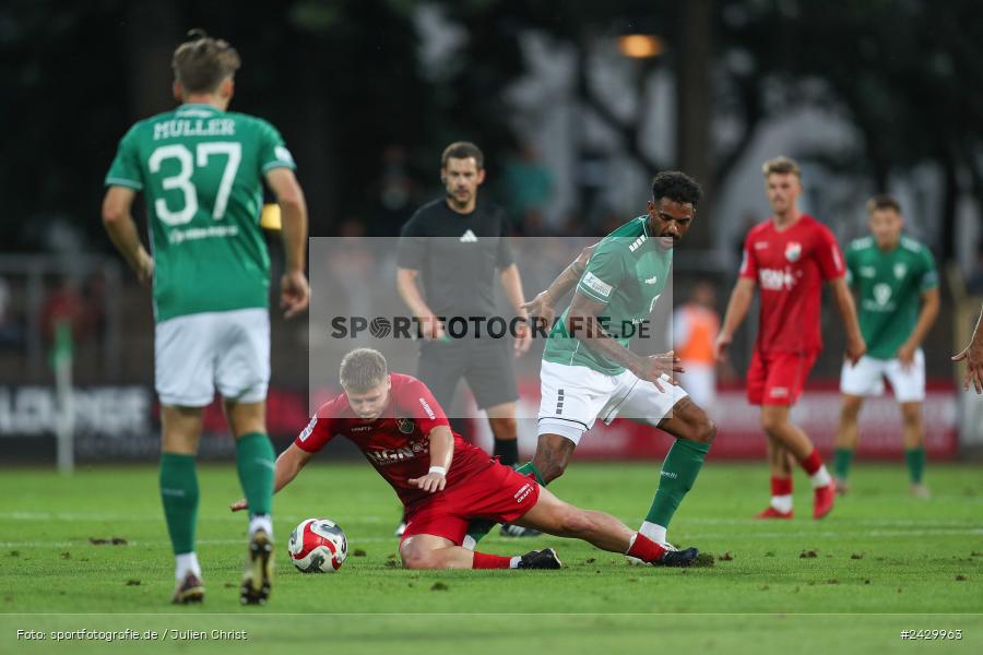 Willy-Sachs-Stadion, Schweinfurt, 20.08.2024, sport, action, BFV, Fussball, Toto-Pokal, BFV-Verbandspokal, AUB, FCS, TSV Aubstadt, 1. FC Schweinfurt 1905 - Bild-ID: 2429963
