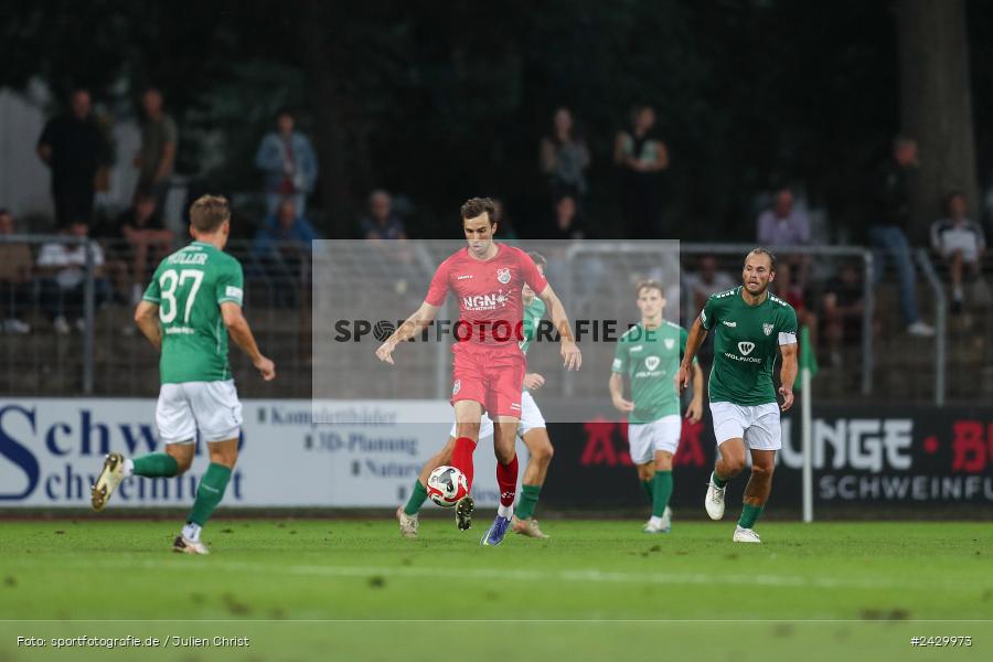 Willy-Sachs-Stadion, Schweinfurt, 20.08.2024, sport, action, BFV, Fussball, Toto-Pokal, BFV-Verbandspokal, AUB, FCS, TSV Aubstadt, 1. FC Schweinfurt 1905 - Bild-ID: 2429973
