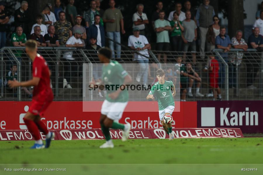 Willy-Sachs-Stadion, Schweinfurt, 20.08.2024, sport, action, BFV, Fussball, Toto-Pokal, BFV-Verbandspokal, AUB, FCS, TSV Aubstadt, 1. FC Schweinfurt 1905 - Bild-ID: 2429974