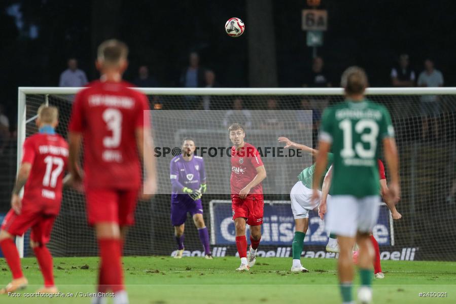 Willy-Sachs-Stadion, Schweinfurt, 20.08.2024, sport, action, BFV, Fussball, Toto-Pokal, BFV-Verbandspokal, AUB, FCS, TSV Aubstadt, 1. FC Schweinfurt 1905 - Bild-ID: 2430021 Willy-Sachs-Stadion, Schweinfurt, 20.08.2024, sport, action, BFV, Fussball, Toto-Pokal, BFV-Verbandspokal, AUB, FCS, TSV Aubstadt, 1. FC Schweinfurt 1905 - Bild-ID: 2430021