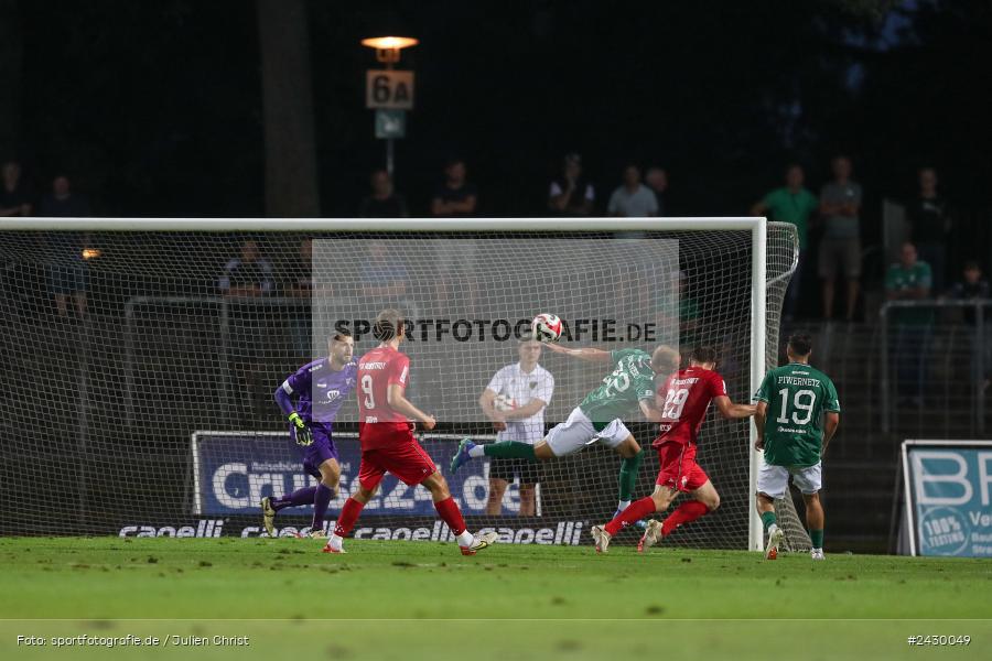 Willy-Sachs-Stadion, Schweinfurt, 20.08.2024, sport, action, BFV, Fussball, Toto-Pokal, BFV-Verbandspokal, AUB, FCS, TSV Aubstadt, 1. FC Schweinfurt 1905 - Bild-ID: 2430049