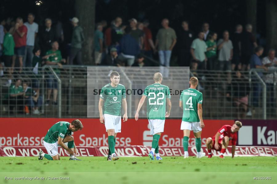 Willy-Sachs-Stadion, Schweinfurt, 20.08.2024, sport, action, BFV, Fussball, Toto-Pokal, BFV-Verbandspokal, AUB, FCS, TSV Aubstadt, 1. FC Schweinfurt 1905 - Bild-ID: 2430083