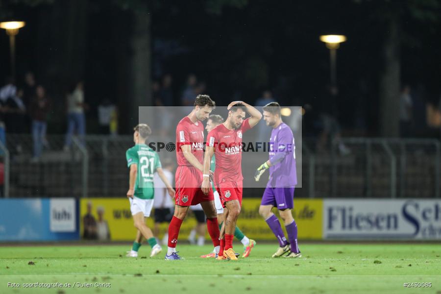 Willy-Sachs-Stadion, Schweinfurt, 20.08.2024, sport, action, BFV, Fussball, Toto-Pokal, BFV-Verbandspokal, AUB, FCS, TSV Aubstadt, 1. FC Schweinfurt 1905 - Bild-ID: 2430085