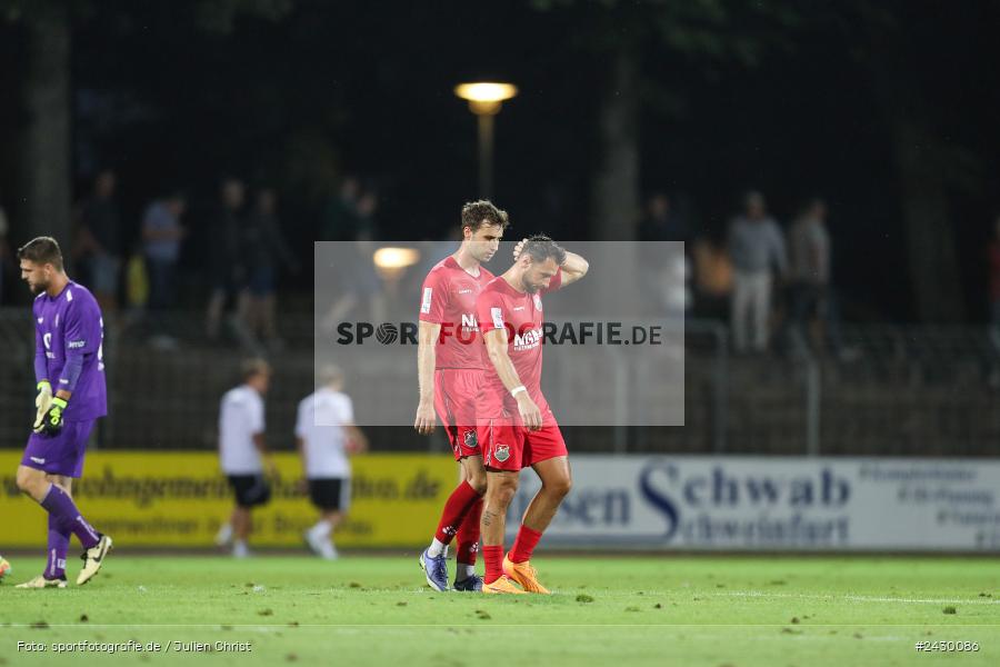 Willy-Sachs-Stadion, Schweinfurt, 20.08.2024, sport, action, BFV, Fussball, Toto-Pokal, BFV-Verbandspokal, AUB, FCS, TSV Aubstadt, 1. FC Schweinfurt 1905 - Bild-ID: 2430086
