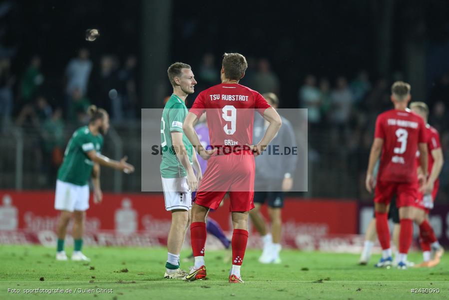 Willy-Sachs-Stadion, Schweinfurt, 20.08.2024, sport, action, BFV, Fussball, Toto-Pokal, BFV-Verbandspokal, AUB, FCS, TSV Aubstadt, 1. FC Schweinfurt 1905 - Bild-ID: 2430090