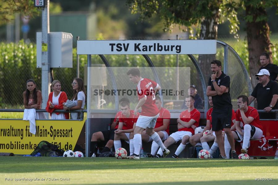 Fundamentum Sportpark, Karlburg, 22.08.2024, sport, action, BFV, Fussball, Kreisliga Würzburg, RET, KAR, (SG 1) TSV Retzbach, TSV Karlburg II - Bild-ID: 2430104