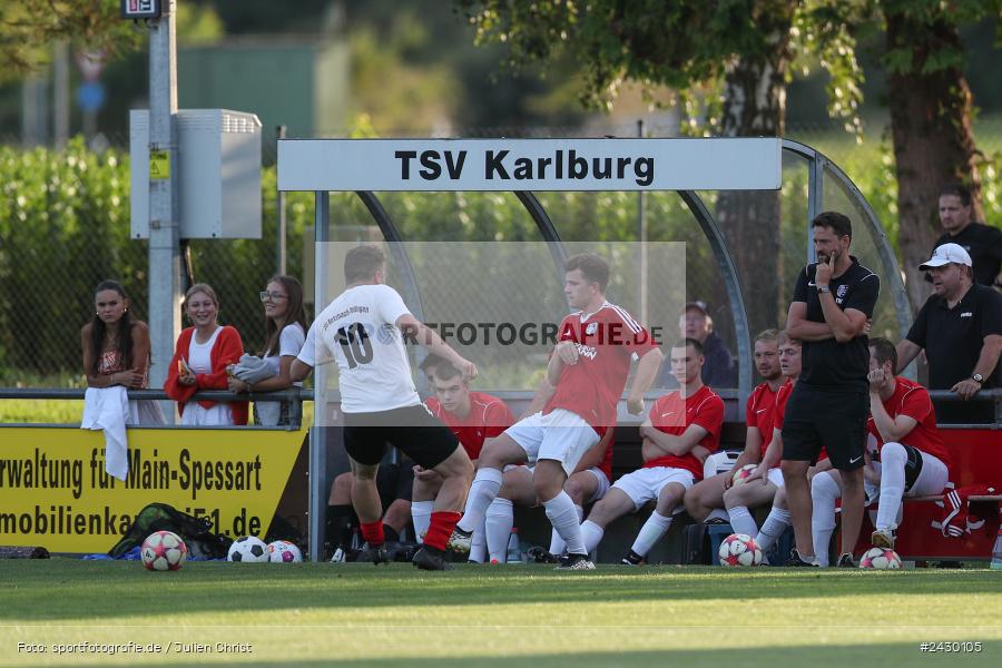 Fundamentum Sportpark, Karlburg, 22.08.2024, sport, action, BFV, Fussball, Kreisliga Würzburg, RET, KAR, (SG 1) TSV Retzbach, TSV Karlburg II - Bild-ID: 2430105