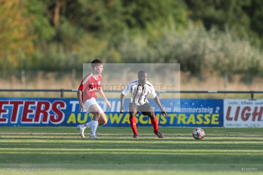 Fundamentum Sportpark, Karlburg, 22.08.2024, sport, action, BFV, Fussball, Kreisliga Würzburg, RET, KAR, (SG 1) TSV Retzbach, TSV Karlburg II - Bild-ID: 2430192