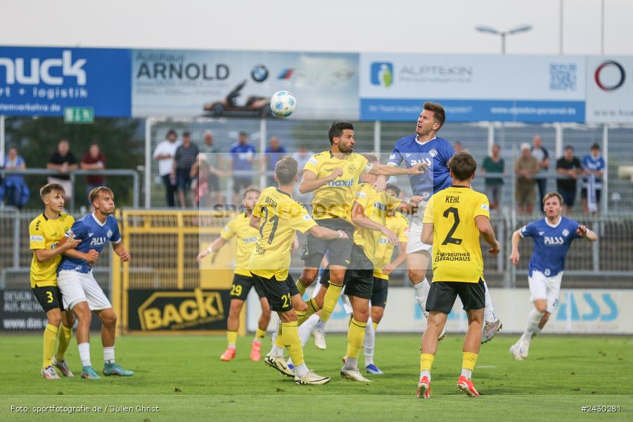 sport, action, Stadion am Schönbusch, SpVgg Bayreuth, SVA, SV Viktoria Aschaffenburg, Regionalliga Bayern, Fussball, BFV, BAY, Aschaffenburg, 6. Spieltag, 23.08.2024 - Bild-ID: 2430281