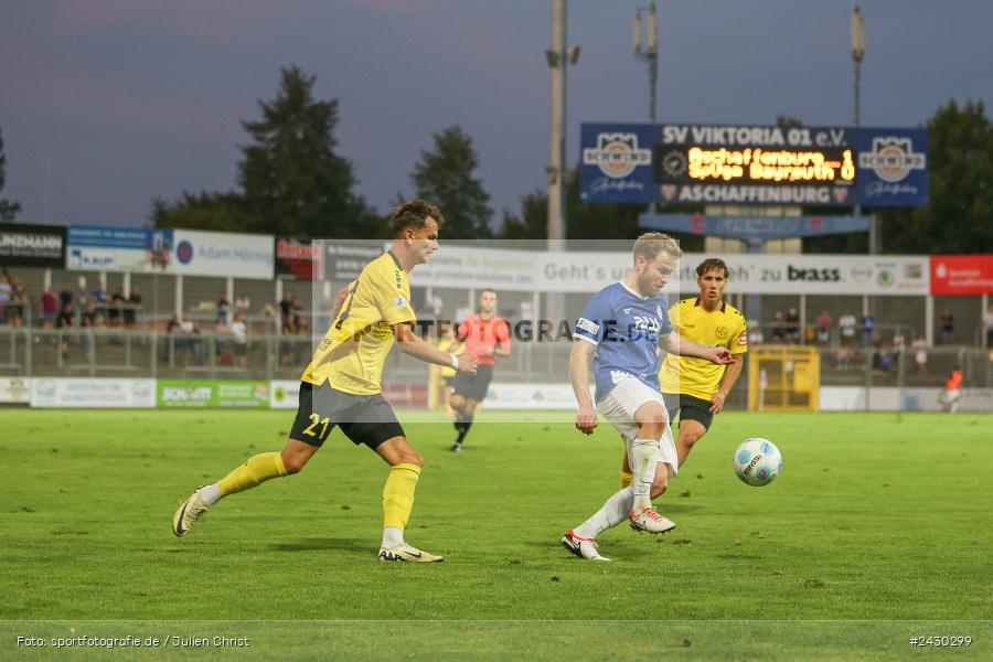 sport, action, Stadion am Schönbusch, SpVgg Bayreuth, SVA, SV Viktoria Aschaffenburg, Regionalliga Bayern, Fussball, BFV, BAY, Aschaffenburg, 6. Spieltag, 23.08.2024 - Bild-ID: 2430299