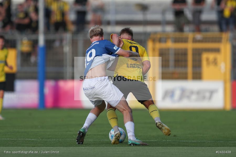 sport, action, Stadion am Schönbusch, SpVgg Bayreuth, SVA, SV Viktoria Aschaffenburg, Regionalliga Bayern, Fussball, BFV, BAY, Aschaffenburg, 6. Spieltag, 23.08.2024 - Bild-ID: 2430438