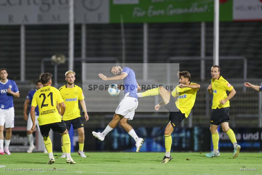 sport, action, Stadion am Schönbusch, SpVgg Bayreuth, SVA, SV Viktoria Aschaffenburg, Regionalliga Bayern, Fussball, BFV, BAY, Aschaffenburg, 6. Spieltag, 23.08.2024 - Bild-ID: 2430686