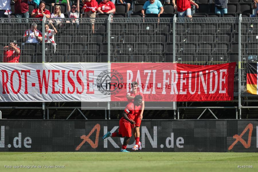 AKON Arena, Würzburg, 24.08.2024, sport, action, BFV, Fussball, 6. Spieltag, Regionalliga Bayern, FCB, FWK, FC Bayern München II, FC Würzburger Kickers - Bild-ID: 2431188