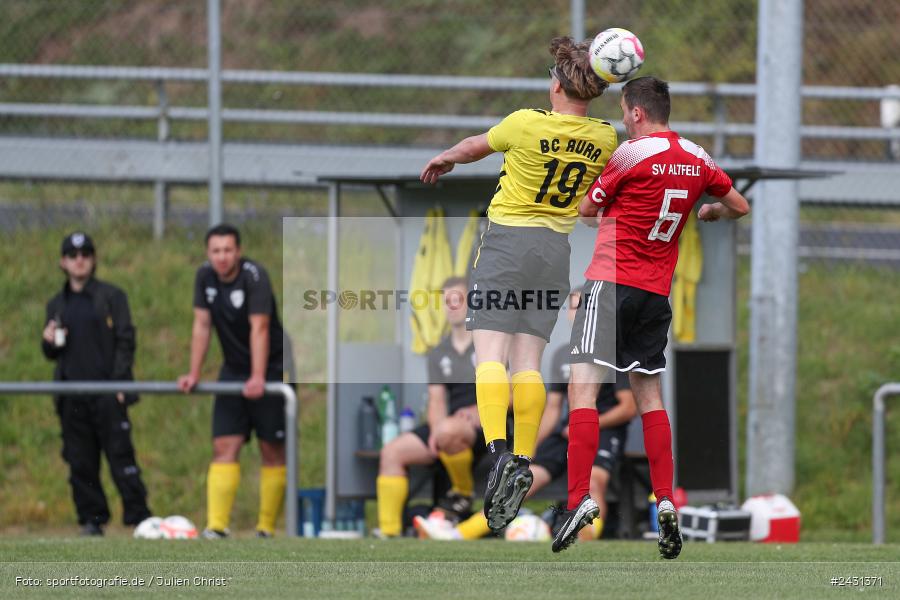 sport, action, Sportgelände, SVA, SV Altfeld, Kreisklasse Würzburg Gr. 3, Fussball, BSC Aura, BSC, BFV, Aura im Sinngrund, 6. Spieltag, 25.08.2024 - Bild-ID: 2431371