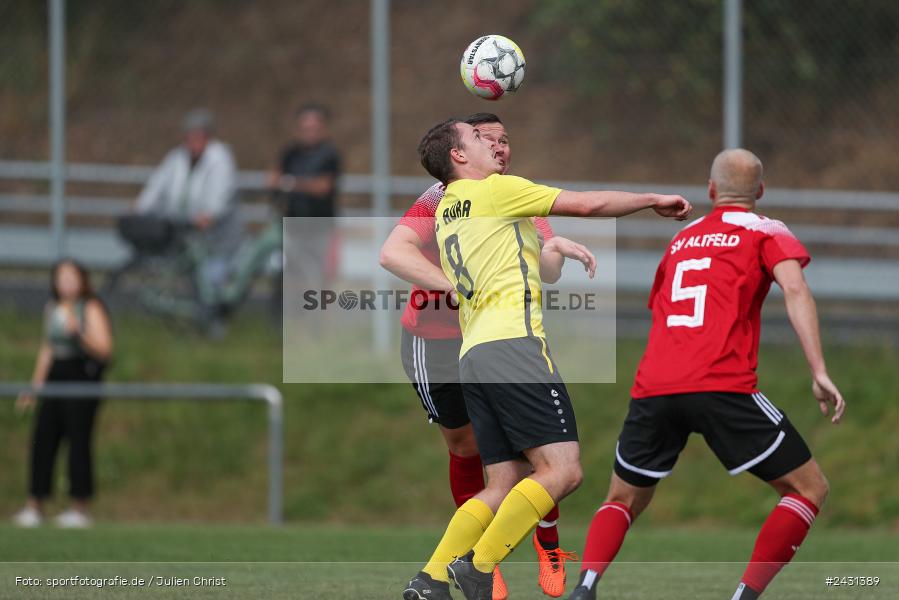 sport, action, Sportgelände, SVA, SV Altfeld, Kreisklasse Würzburg Gr. 3, Fussball, BSC Aura, BSC, BFV, Aura im Sinngrund, 6. Spieltag, 25.08.2024 - Bild-ID: 2431389