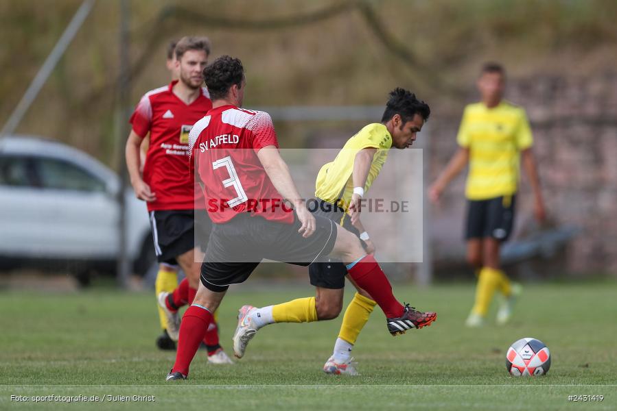 sport, action, Sportgelände, SVA, SV Altfeld, Kreisklasse Würzburg Gr. 3, Fussball, BSC Aura, BSC, BFV, Aura im Sinngrund, 6. Spieltag, 25.08.2024 - Bild-ID: 2431419
