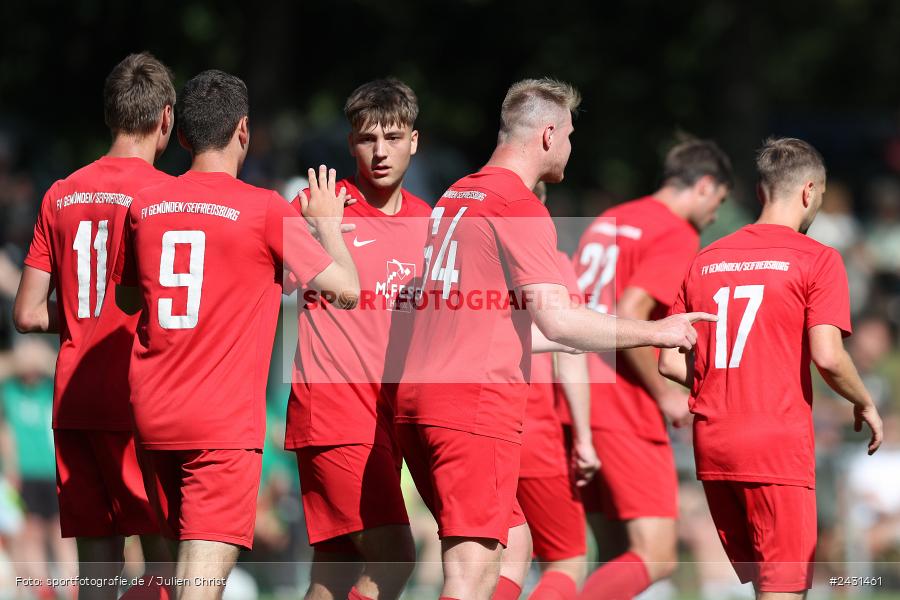 Sportgelände, Seifriedsburg, 25.08.2024, sport, action, BFV, Fussball, 6. Spieltag, Kreisliga Würzburg Gr. 2, TSV Neuhütten-Wiesthal, FV Gemünden/Seifriedsburg - Bild-ID: 2431461