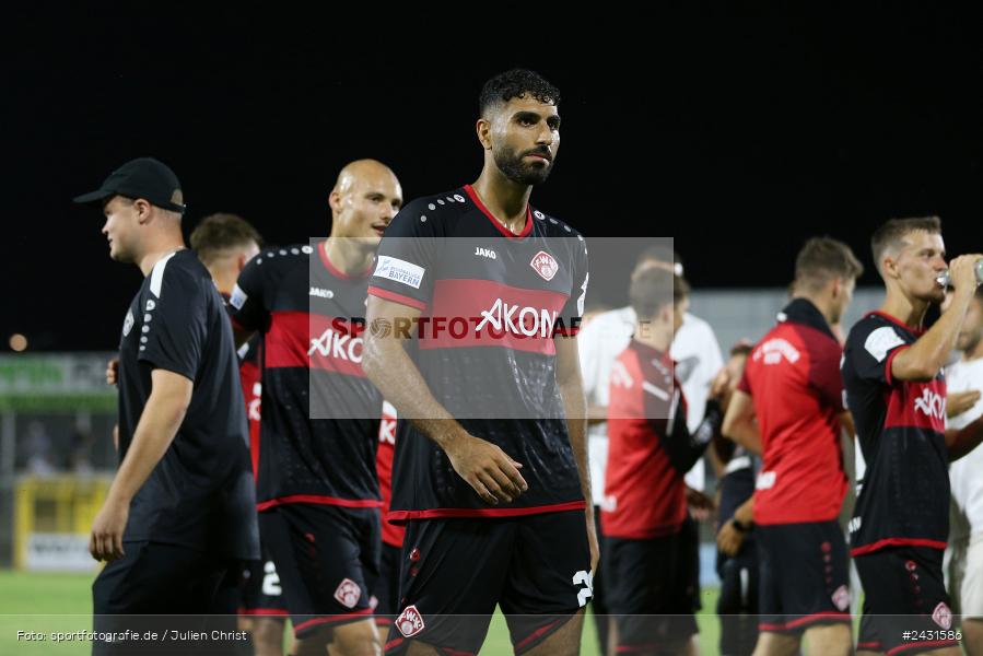 Stadion am Schönbusch, Aschaffenburg, 30.08.2024, sport, action, BFV, Fussball, 7. Spieltag, Regionalliga Bayern, FWK, SVA, FC Würzburger Kickers, SV Viktoria Aschaffenburg - Bild-ID: 2431586