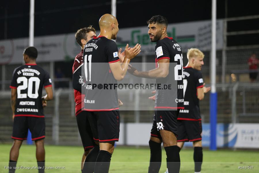 Stadion am Schönbusch, Aschaffenburg, 30.08.2024, sport, action, BFV, Fussball, 7. Spieltag, Regionalliga Bayern, FWK, SVA, FC Würzburger Kickers, SV Viktoria Aschaffenburg - Bild-ID: 2431587