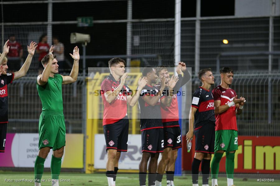 Stadion am Schönbusch, Aschaffenburg, 30.08.2024, sport, action, BFV, Fussball, 7. Spieltag, Regionalliga Bayern, FWK, SVA, FC Würzburger Kickers, SV Viktoria Aschaffenburg - Bild-ID: 2431598