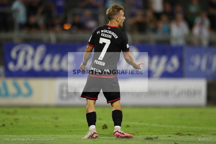 Stadion am Schönbusch, Aschaffenburg, 30.08.2024, sport, action, BFV, Fussball, 7. Spieltag, Regionalliga Bayern, FWK, SVA, FC Würzburger Kickers, SV Viktoria Aschaffenburg - Bild-ID: 2431667