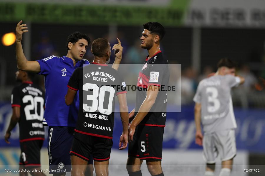 Stadion am Schönbusch, Aschaffenburg, 30.08.2024, sport, action, BFV, Fussball, 7. Spieltag, Regionalliga Bayern, FWK, SVA, FC Würzburger Kickers, SV Viktoria Aschaffenburg - Bild-ID: 2431702