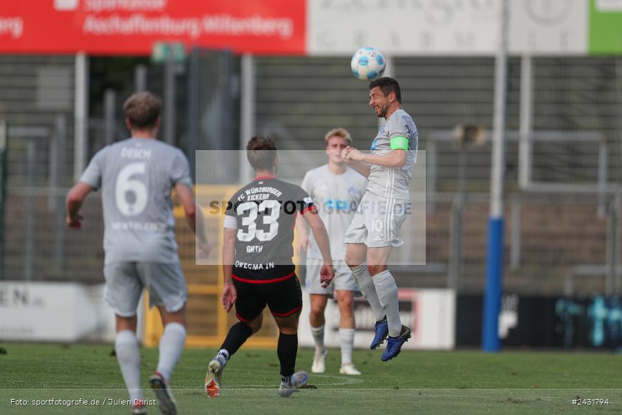 Stadion am Schönbusch, Aschaffenburg, 30.08.2024, sport, action, BFV, Fussball, 7. Spieltag, Regionalliga Bayern, FWK, SVA, FC Würzburger Kickers, SV Viktoria Aschaffenburg - Bild-ID: 2431794