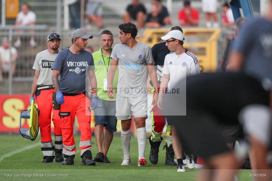 Stadion am Schönbusch, Aschaffenburg, 30.08.2024, sport, action, BFV, Fussball, 7. Spieltag, Regionalliga Bayern, FWK, SVA, FC Würzburger Kickers, SV Viktoria Aschaffenburg - Bild-ID: 2431859
