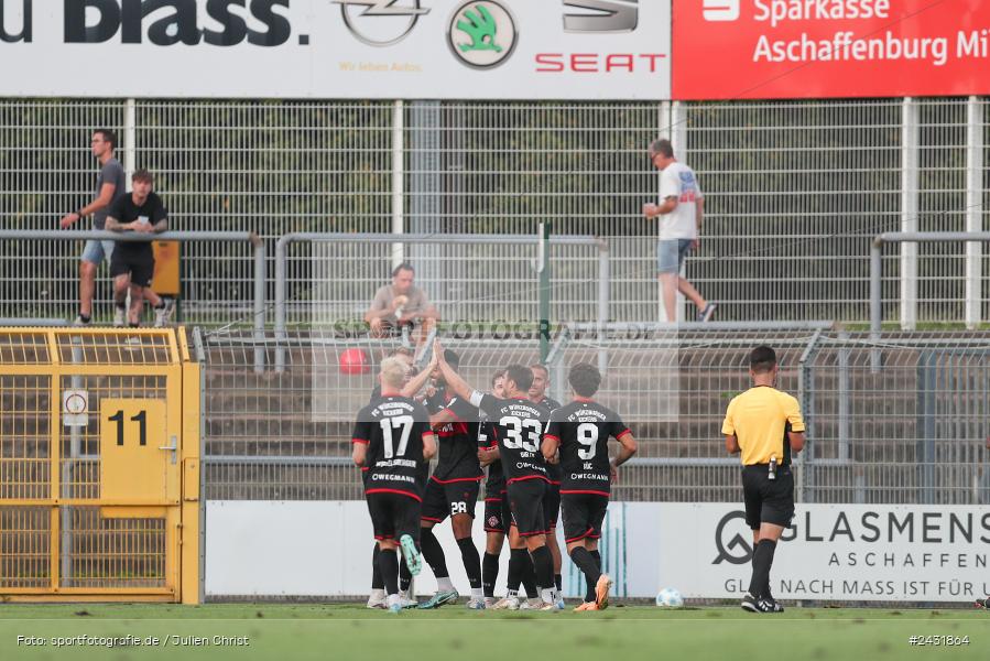 Stadion am Schönbusch, Aschaffenburg, 30.08.2024, sport, action, BFV, Fussball, 7. Spieltag, Regionalliga Bayern, FWK, SVA, FC Würzburger Kickers, SV Viktoria Aschaffenburg - Bild-ID: 2431864
