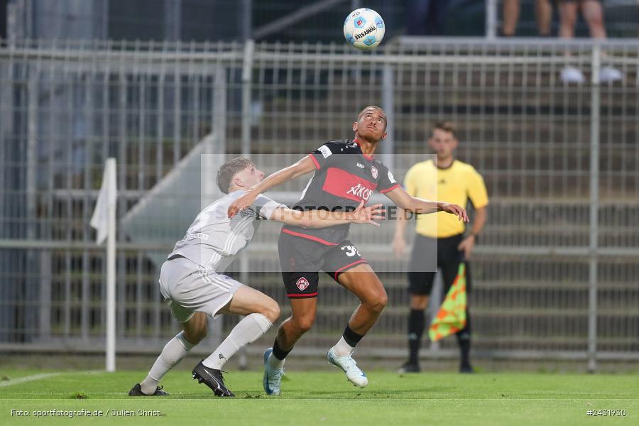 Stadion am Schönbusch, Aschaffenburg, 30.08.2024, sport, action, BFV, Fussball, 7. Spieltag, Regionalliga Bayern, FWK, SVA, FC Würzburger Kickers, SV Viktoria Aschaffenburg - Bild-ID: 2431930