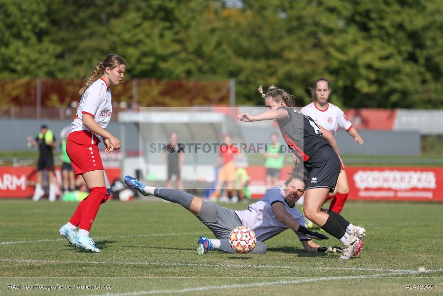 Sportpark Heuchelhof, Würzburg, 31.08.2024, sport, action, BFV, Fussball, 1. Spieltag, Bayernliga Frauen, FCI, FWK, FC Ingolstadt 04 II, FC Würzburger Kickers - Bild-ID: 2432055 Sportpark Heuchelhof, Würzburg, 31.08.2024, sport, action, BFV, Fussball, 1. Spieltag, Bayernliga Frauen, FCI, FWK, FC Ingolstadt 04 II, FC Würzburger Kickers - Bild-ID: 2432055