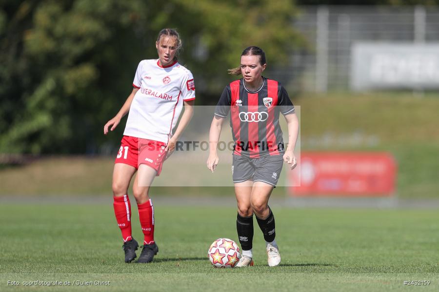 Sportpark Heuchelhof, Würzburg, 31.08.2024, sport, action, BFV, Fussball, 1. Spieltag, Bayernliga Frauen, FCI, FWK, FC Ingolstadt 04 II, FC Würzburger Kickers - Bild-ID: 2432159 Sportpark Heuchelhof, Würzburg, 31.08.2024, sport, action, BFV, Fussball, 1. Spieltag, Bayernliga Frauen, FCI, FWK, FC Ingolstadt 04 II, FC Würzburger Kickers - Bild-ID: 2432159