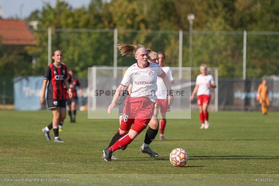 Sportpark Heuchelhof, Würzburg, 31.08.2024, sport, action, BFV, Fussball, 1. Spieltag, Bayernliga Frauen, FCI, FWK, FC Ingolstadt 04 II, FC Würzburger Kickers - Bild-ID: 2432230 Sportpark Heuchelhof, Würzburg, 31.08.2024, sport, action, BFV, Fussball, 1. Spieltag, Bayernliga Frauen, FCI, FWK, FC Ingolstadt 04 II, FC Würzburger Kickers - Bild-ID: 2432230