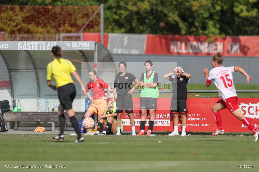 Sportpark Heuchelhof, Würzburg, 31.08.2024, sport, action, BFV, Fussball, 1. Spieltag, Bayernliga Frauen, FCI, FWK, FC Ingolstadt 04 II, FC Würzburger Kickers - Bild-ID: 2432264