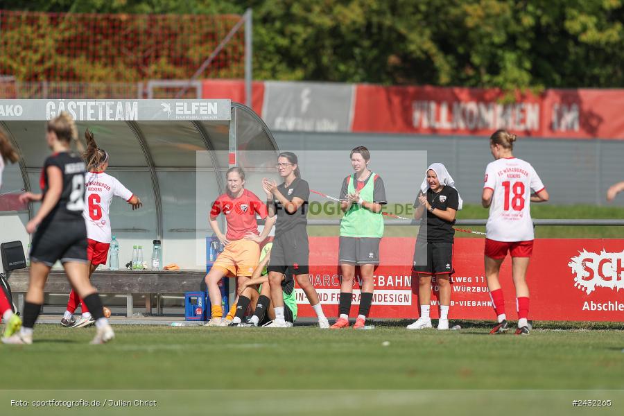 Sportpark Heuchelhof, Würzburg, 31.08.2024, sport, action, BFV, Fussball, 1. Spieltag, Bayernliga Frauen, FCI, FWK, FC Ingolstadt 04 II, FC Würzburger Kickers - Bild-ID: 2432265