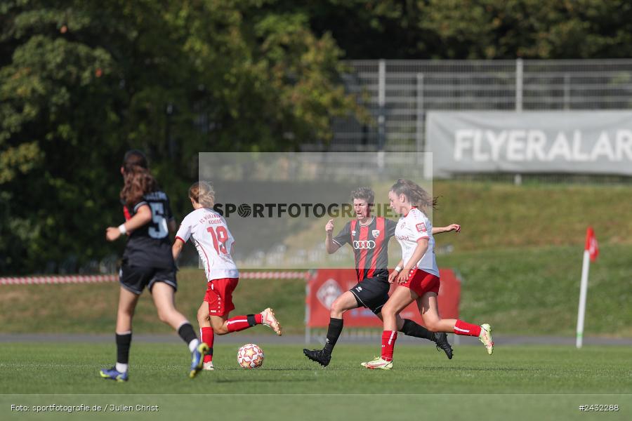 Sportpark Heuchelhof, Würzburg, 31.08.2024, sport, action, BFV, Fussball, 1. Spieltag, Bayernliga Frauen, FCI, FWK, FC Ingolstadt 04 II, FC Würzburger Kickers - Bild-ID: 2432288