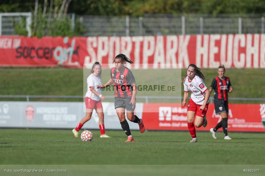 Sportpark Heuchelhof, Würzburg, 31.08.2024, sport, action, BFV, Fussball, 1. Spieltag, Bayernliga Frauen, FCI, FWK, FC Ingolstadt 04 II, FC Würzburger Kickers - Bild-ID: 2432377 Sportpark Heuchelhof, Würzburg, 31.08.2024, sport, action, BFV, Fussball, 1. Spieltag, Bayernliga Frauen, FCI, FWK, FC Ingolstadt 04 II, FC Würzburger Kickers - Bild-ID: 2432377
