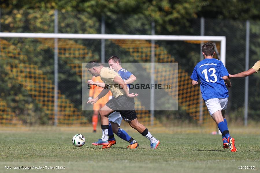 Sportgelände, Schaippach, 01.09.2024, sport, action, BFV, Fussball, 5. Spieltag, A-Klasse Würzburg Gr. 5, FV Wernfeld/Adelsberg, SV Schaippach - Bild-ID: 2432485 Sportgelände, Schaippach, 01.09.2024, sport, action, BFV, Fussball, 5. Spieltag, A-Klasse Würzburg Gr. 5, FV Wernfeld/Adelsberg, SV Schaippach - Bild-ID: 2432485