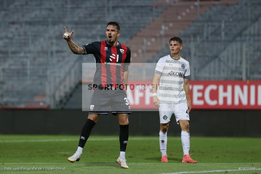 AKON Arena, Würzburg, 03.09.2024, sport, action, BFV, Fussball, 3. Liga, Regionalliga Bayern, Achtenfinale, Toto-Pokal, FCI, FWK, FC Ingolstadt 04, FC Würzburger Kickers - Bild-ID: 2433388