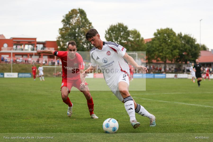 NGN-Arena, Aubstadt, 06.09.2024, sport, action, BFV, Fussball, 8. Spieltag, Regionalliga Bayern, FCN, TSV, 1. FC Nürnberg II, TSV Aubstadt, Team - Bild-ID: 2433466 NGN-Arena, Aubstadt, 06.09.2024, sport, action, BFV, Fussball, 8. Spieltag, Regionalliga Bayern, FCN, TSV, 1. FC Nürnberg II, TSV Aubstadt, Team - Bild-ID: 2433466