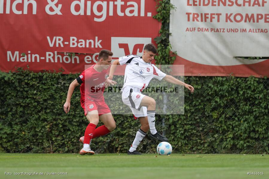 NGN-Arena, Aubstadt, 06.09.2024, sport, action, BFV, Fussball, 8. Spieltag, Regionalliga Bayern, FCN, TSV, 1. FC Nürnberg II, TSV Aubstadt, Team - Bild-ID: 2433513 NGN-Arena, Aubstadt, 06.09.2024, sport, action, BFV, Fussball, 8. Spieltag, Regionalliga Bayern, FCN, TSV, 1. FC Nürnberg II, TSV Aubstadt, Team - Bild-ID: 2433513