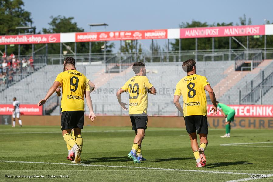 AKON Arena, Würzburg, 07.09.2024, sport, action, BFV, Fussball, 8. Spieltag, Regionalliga Bayern, BAY, FWK, SpVgg Bayreuth, FC Würzburger Kickers - Bild-ID: 2434226